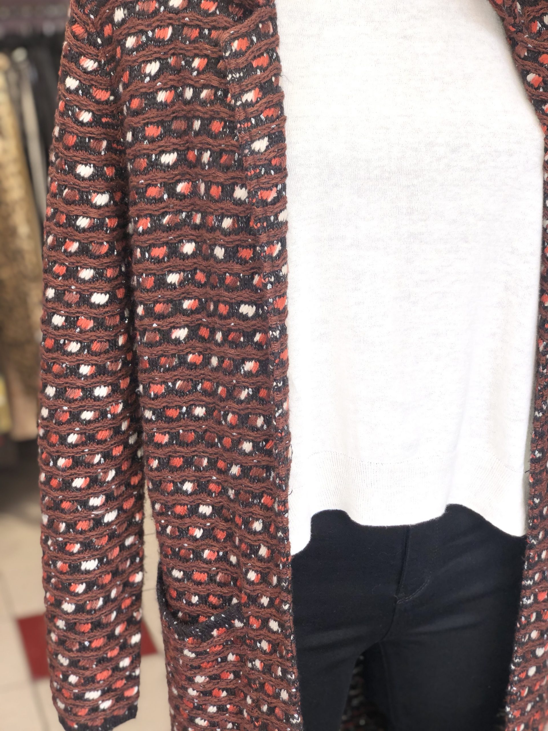 „Taifun“ Bouclé Strickmantel 2 „Taifun“ Bouclé Strickmantel