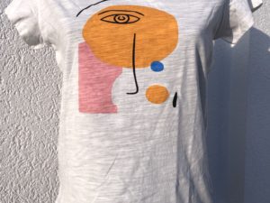 T-Shirt mit Motiv (Gesicht)