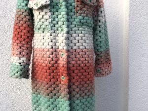 Mantel mit Farbverlauf